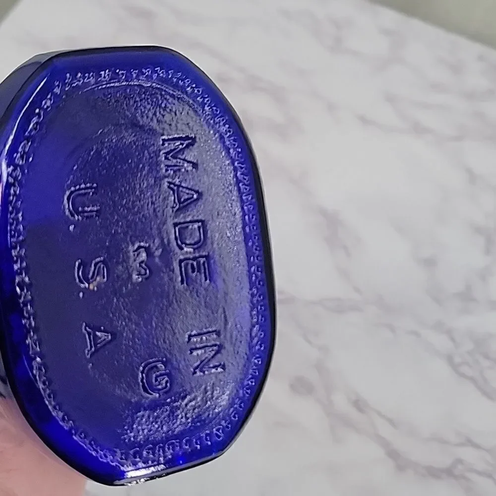 Haleys blue glass